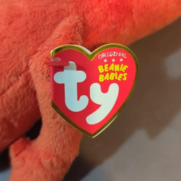 2011 Ty Beanie Babies Yo Gabba Gabba Muno Plush Red Cyclops  Hang And Tush Tags - Picture 3 of 10